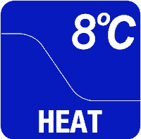 8ºC Heat