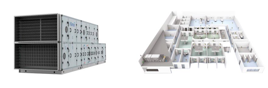 Unidades higiénicas para salas blancas