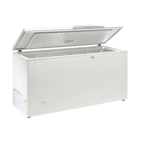 Congelador horizontal con tapa blanca abatible Eurofred SIF 700