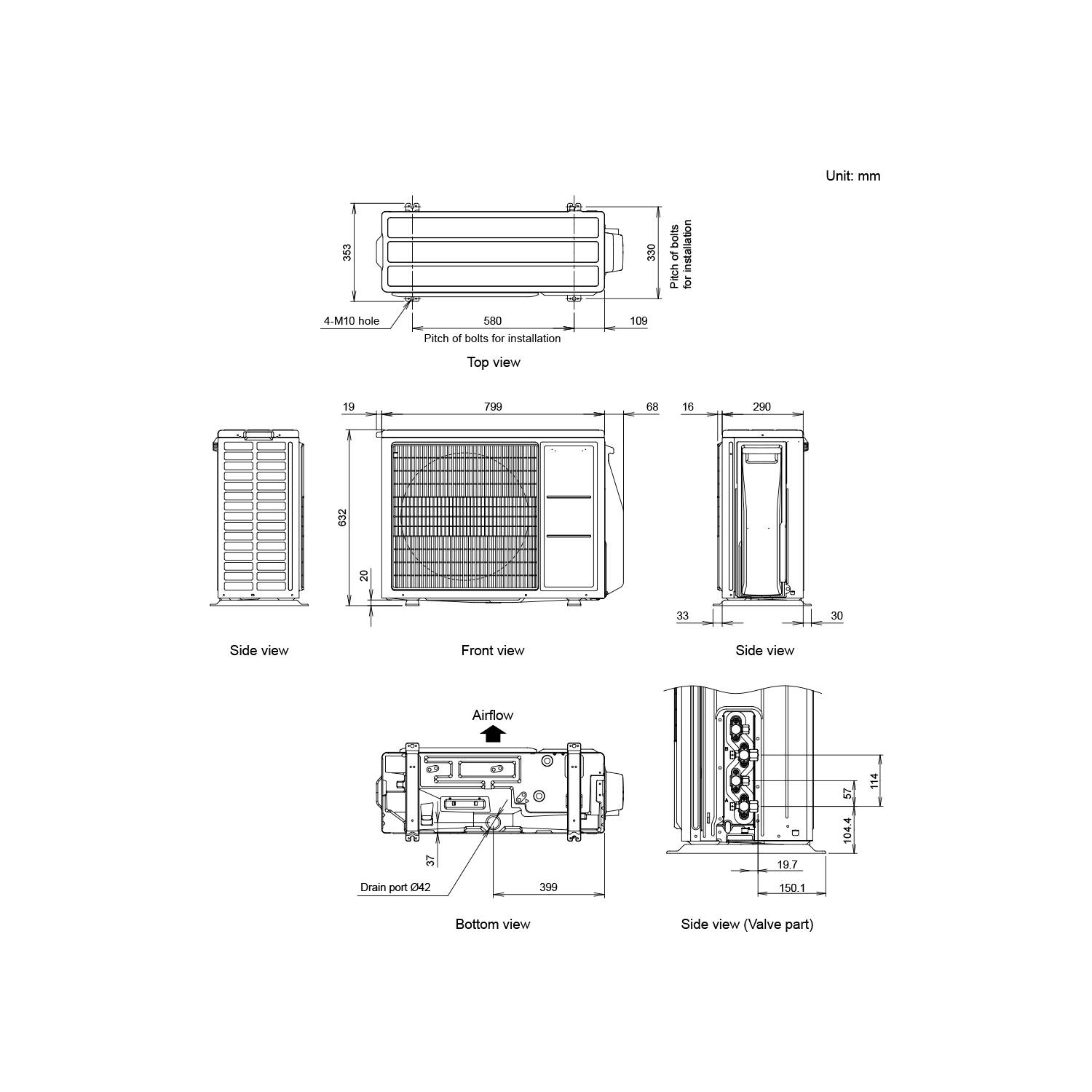 Aire acondicionado multisplit 2x1 Fujitsu ASY3525U11MI-KN (U. Ext. 50 ...